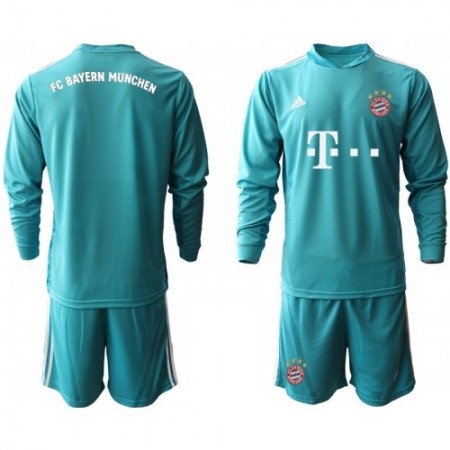 Koszulka Bayern Monachium Bramkarska Dziecięcy Domowe Koszulki Piłkarskie 2020-2021 Długi Rękaw